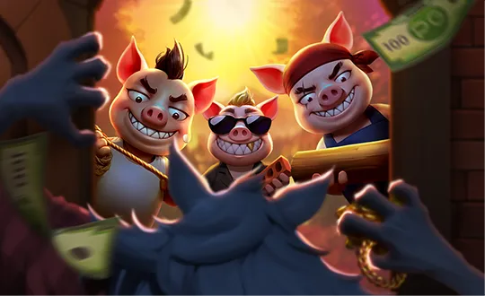 pg three crazy piggies official cover 游戏图片